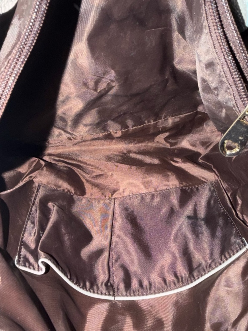 Classic Pebbled Leather Tote in Light Gray - Picture 11 of 15